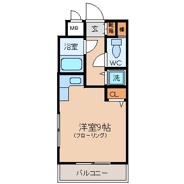 ステイタスマンション博多駅前701号室-間取り