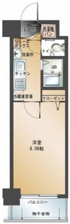 エンクレスト赤坂壱番館 - 所在階 の間取り図