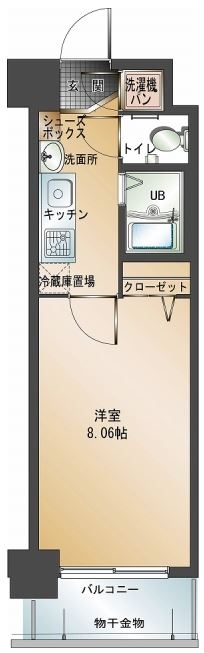 エンクレスト赤坂壱番館503号室-間取り