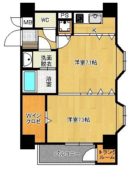 ステイツ博多駅２ - 所在階1階の間取り図 2859