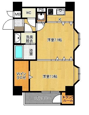 ステイツ博多駅２101号室-間取り