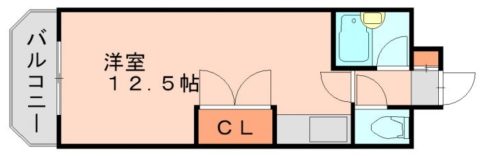 エスポアール御供所306号室-間取り