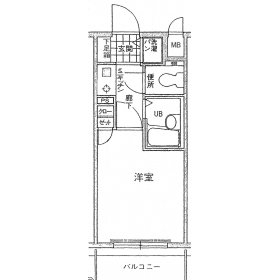 フォルム博多711号室-間取り