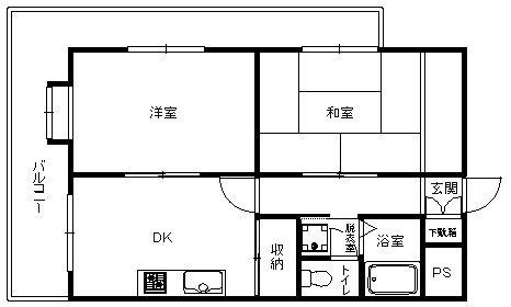 メゾン・ド・メナージュ801号室-間取り