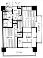 ニューライフ天神 - 所在階 の間取り図