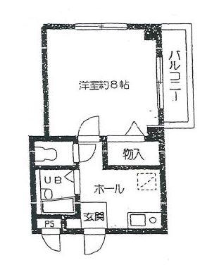 ロータスビレッジ205号室-間取り