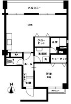 カトレア天神ビル - 所在階 の間取り図