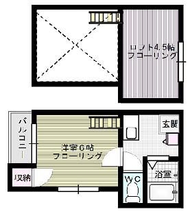 アプローズ桜館101号室-間取り