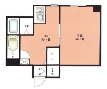 パークコート博多駅南302号室-間取り