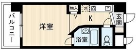 ルネスロワール博多駅南303号室-間取り