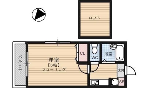 スタンドリバー美野島5103号室-間取り