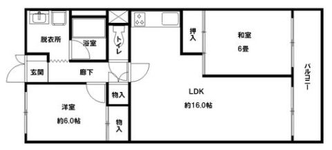 日商岩井赤坂マンション401号室-間取り