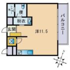 赤坂エクセル - 所在階 の間取り図