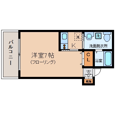 ＢｌｕｅＳｅａマンション503号室-間取り