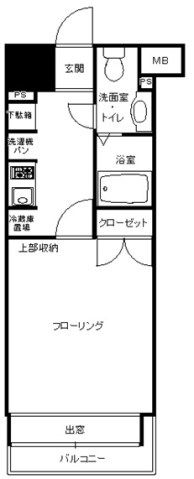 ダイナコートエスタディオ大濠公園804号室-間取り