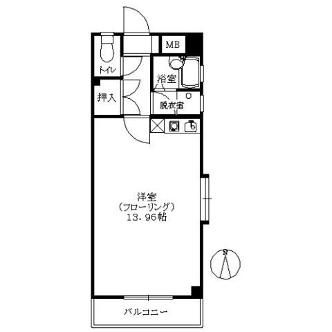 大名柴田ビル301号室-間取り