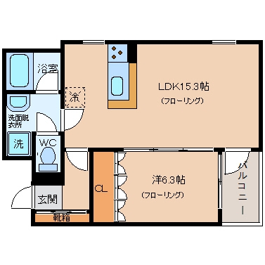 スパイラルステップス803号室-間取り