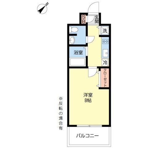 CASSIA天神南（旧DSタワー天神南レジデンス）409号室-間取り