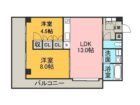 ライオンズマンション大名 - 所在階***階の間取り図 2971