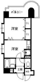 ステイツ天神南 - 所在階***階の間取り図 2974