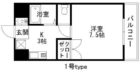 ヒルズ大濠館 - 所在階 の間取り図