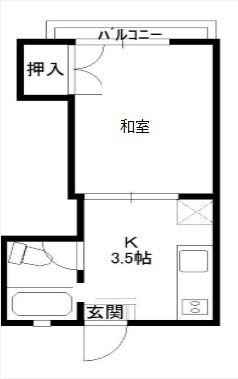 TENJIN ARK五番館303号室-間取り