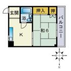 第二平和コーポ - 所在階 の間取り図