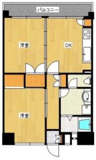 高倉マンション - 所在階***階の間取り図 2988