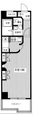 ハイラーク博多駅前 - 所在階***階の間取り図 2998