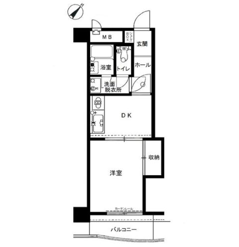 ダイアパレス博多駅前8F号室-間取り