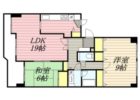 ライオンズマンションマキシム桜坂 - 所在階 の間取り図