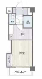 クロスステージ大濠 - 所在階 の間取り図