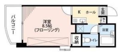 オリオンハイム西新701号室-間取り