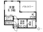 ドミール六本松 - 所在階 の間取り図