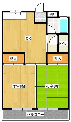 黒川今川ビル403号室-間取り