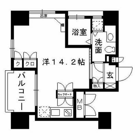 アトリエ平和台805号室-間取り