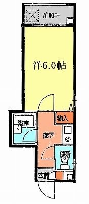 プロスペリテ高砂302号室-間取り