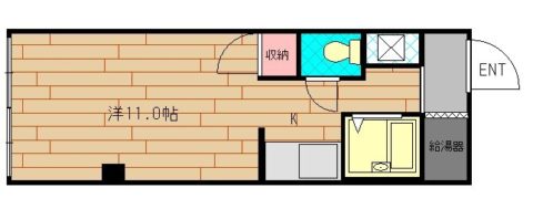 唐人春野ビル401号室-間取り