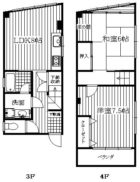 アラキビル - 所在階***階の間取り図 3041