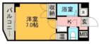 シャトレ21大手門 - 所在階 の間取り図