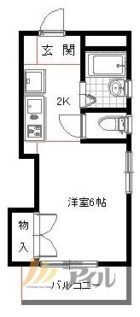 レジデンスゆき - 所在階 の間取り図