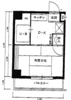 エクシードマンション南天神 - 所在階***階の間取り図 3058