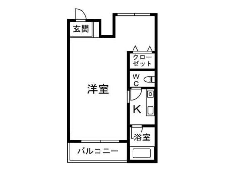 パティオス唐人404号室-間取り