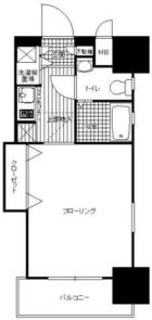 ダイナコート大濠公園ステーション - 所在階***階の間取り図 3069