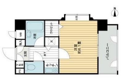 ライオンズマンション大手門第2308号室-間取り