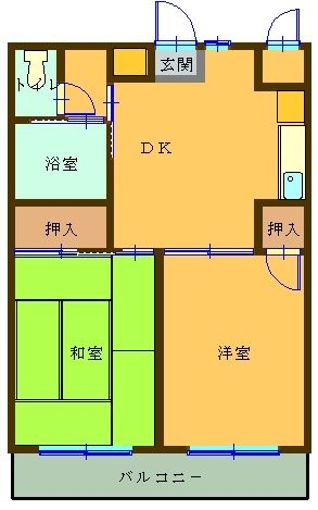 エテルナ小笹403号室-間取り