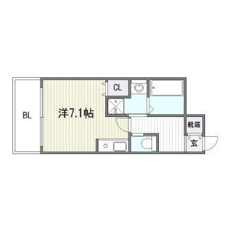 スラージュIY502号室-間取り