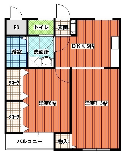 シティライフ博多駅南3F号室-間取り