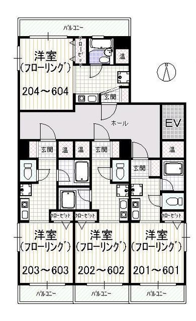 TEメゾン高砂602号室-間取り