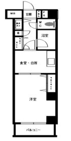 JGM渡辺通南 - 所在階 の間取り図